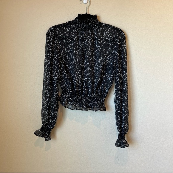 Glamorous Tops Glamorous Star Sheer High Neck Top Poshmark